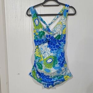 L.L. Bean Womens One Piece Swimsuit Size 14